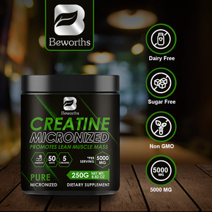 Beworths 250g ผงครีเอทีนโมโนไฮเดรตบริสุทธิ์ 100% 30 วันให้พลังงานการเจริญเติบโตของกล้ามเนื้อสนับสนุนอาหารเสริมกีฬา - Product Image 6