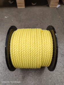 3 &amp;4 Strands Twisted 8 mm Yellow Polypropylene Rope with High Strength 100% New Material - Product Image 5