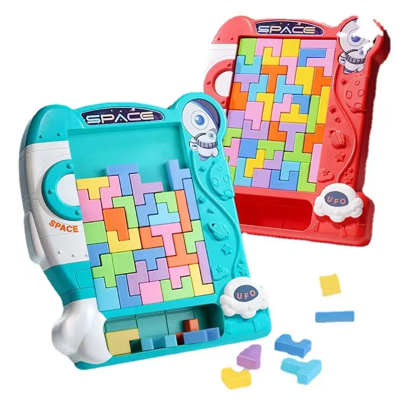 La prima educazione dei bambini versione della vita reale Tetris Puzzle Block Toy ragazzi e ragazze sviluppano Puzzle box game