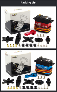 360 gradi di rotazione continua 25KG Digital Metal Gear doppio asse Servo 4.8-6V per RC Robot Arduino parti del modello DIY