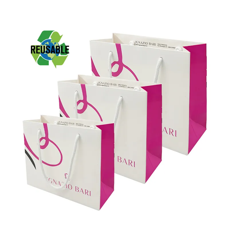 Bolsas de regalo por mayor Mini bolsas de regalo impresas personalizadas promocionales para embalaje con logotipo