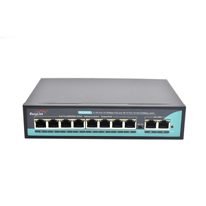 Wanglink PoE Network <strong>Switch</strong> 8 10/100Mbps PoE Ports 2GE RJ45 Uplink <strong>Switch</strong> PoE with VLAN/Extend 250-Meter - Product Image 2