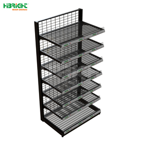 الأعلى مبيعًا جندول جندول معدني خفيف واجب مخصص للبيع بالتجزئة عرض من جانب واحد سوبر ماركت متجر للخدمة الشاقة - Product Image 4