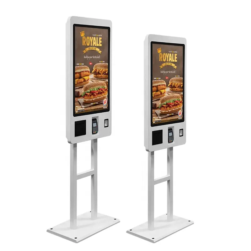 Borne de commande payment_on_account paypal Selbst bestellung kiosk im Restaurant Selbst bestell maschine