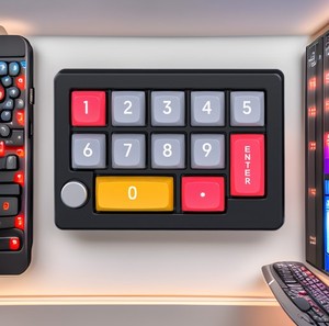 Mini USB RGB LED Gaming Equipment Teclado mecánico retroiluminado para juegos Macro KeyPad con perillas de programación Soporte con una sola mano Nuevo - Product Image 2