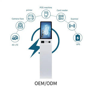 Floor Stand Self Service Kiosk Win10 for Ordering Touch Kiosk All in One With Thermal Printer/QR <strong>Code</strong>/RFID - Product Image 3