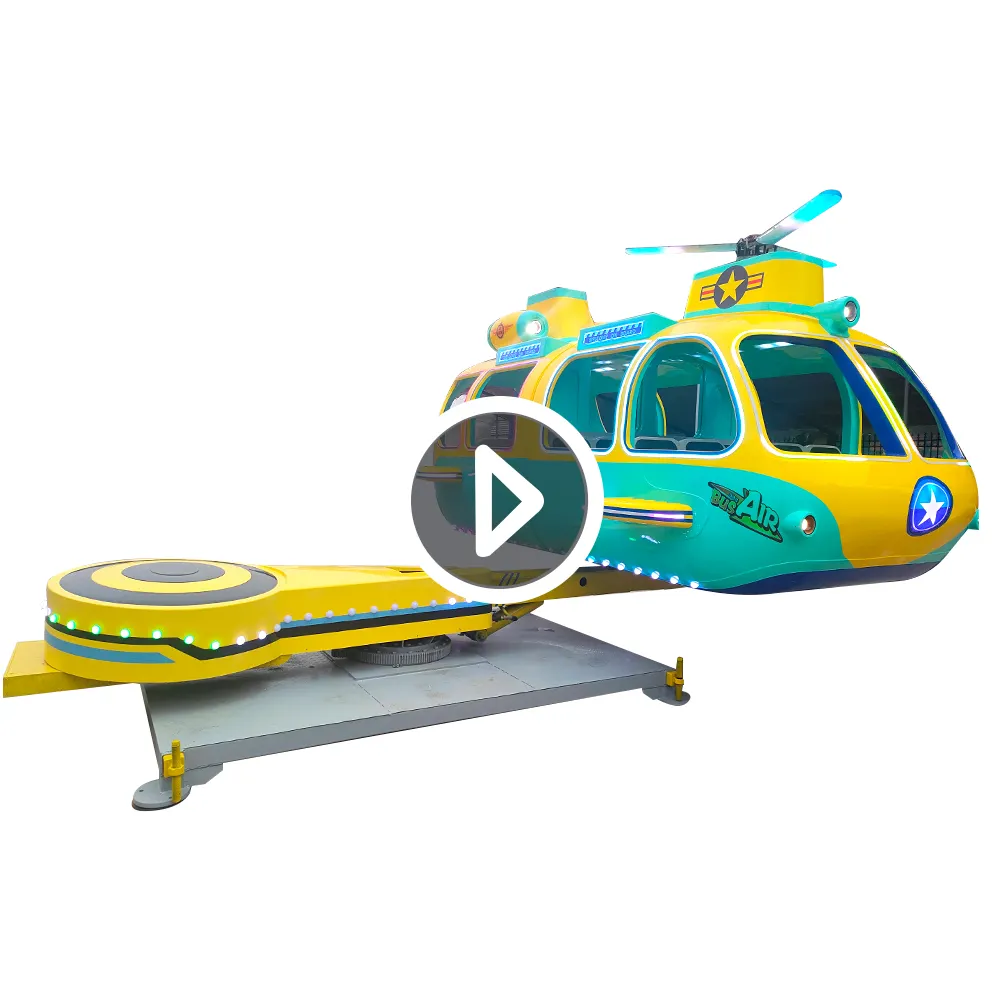 Çocuk Avion Manege dökün Enfant çocuklar eğlence cazibe helikopter Airbus Mini karnaval eğlence parkı satılık sürmek