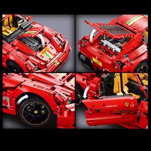 งานอดิเรกของเล่น1:8 F12การแข่งขันการควบคุมการตรวจสอบรถแข่งอิฐชุดคริสต์มาสการศึกษาเอบีเอสอาคารบล็อกของขวัญสำหรับเด็กและผู้ใหญ่ - Product Image 3