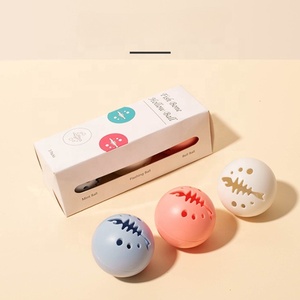 Nueva llegada gato juguete combinación hierba gatera brillo campana bola gato auto alta bola resistente a arañazos y mordeduras gato bola - Product Image 1