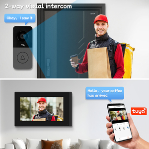 2025 el más nuevo sistema de intercomunicación de vídeo inteligente Tuya WIFI Video puerta teléfono intercomunicador Cámara timbre inalámbrico portero automático Video timbre