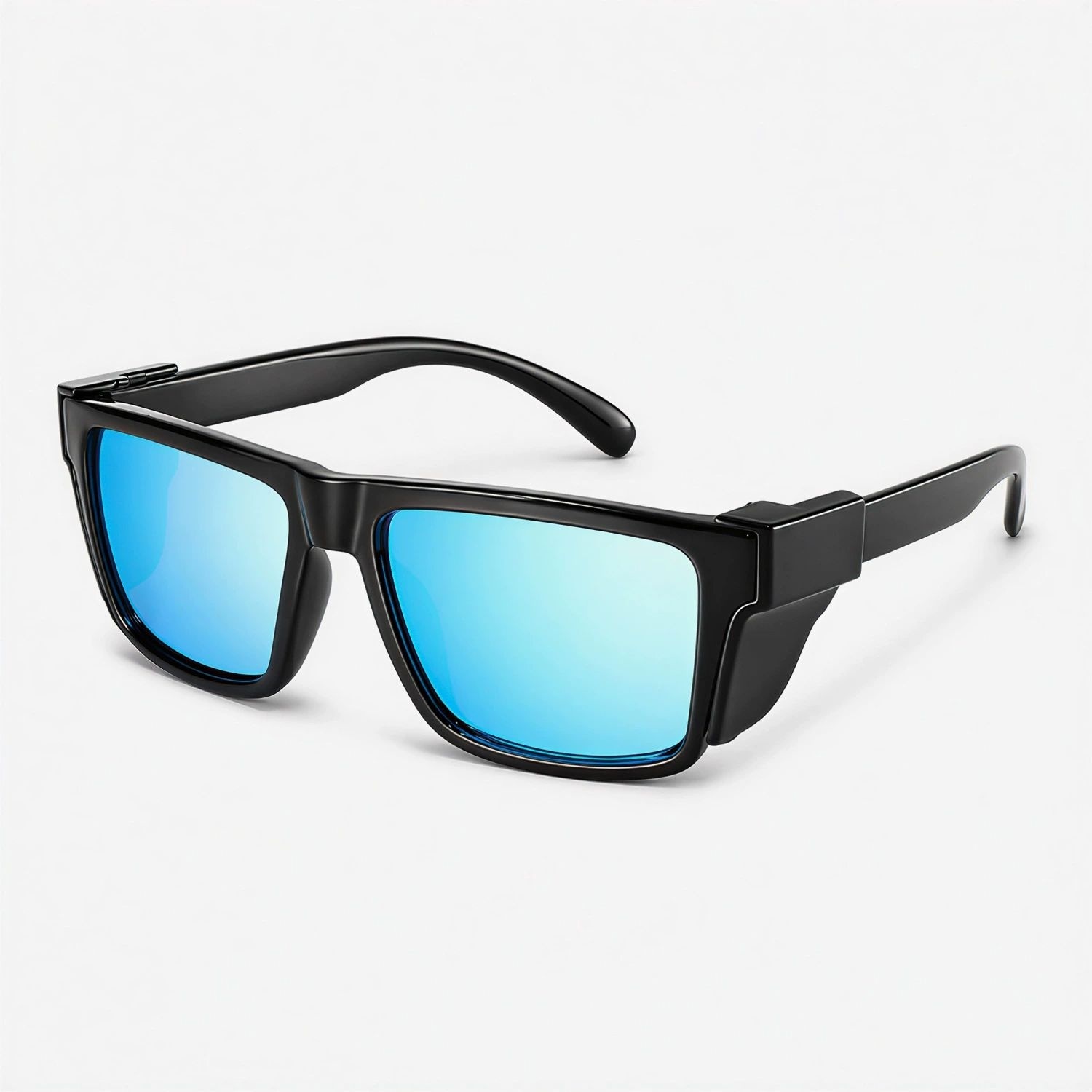 Pellicola blu ghiaccio con cornice nera