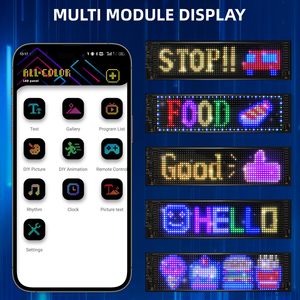 LED車の看板プログラム可能なスクロール付きDIYデザインアニメーションテキスト落書き色IP65デジタルポスターAPPアプリケーション - Product Image 6