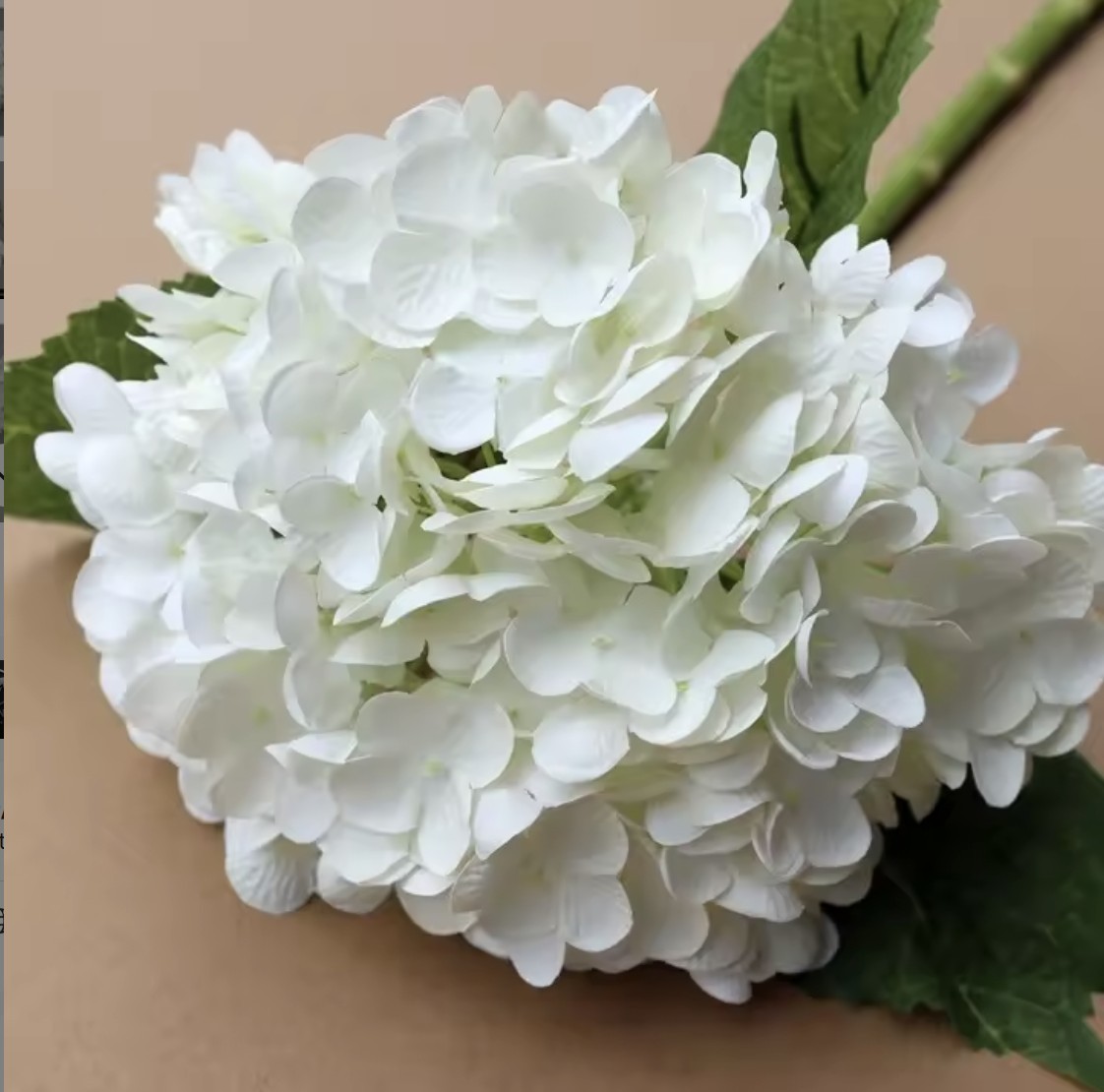 Ortensie Real Touch - Grandi - Bianche