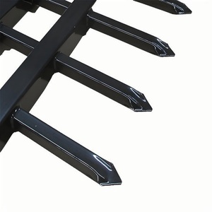 3Dメッシュセキュリティフェンスパネル槍トップ付き亜鉛メッキ<span class=keywords><strong>PVC</strong></span>/アルミニウム/スチール/木製フレーム庭用ワイヤーフェンス