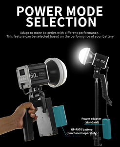 โรงงานโดยตรง 65W C0B ไฟ LED แบบพกพาใช้งานมือถือใช้แบตเตอรี่ - Product Image 2