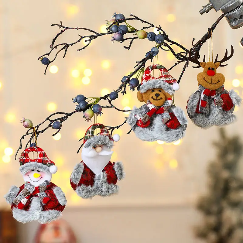 Adornos navideños 2023, productos de Navidad, suministros de decoraciones para árbol de Navidad de Papá Noel