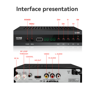 Receptor de caja HD de 1080P, decodificador de Tv Digital FTA ISDBT, sintonizador de Tv, decodificador de TDT terrestre para Chile, Perú, Filipinas - Product Image 6