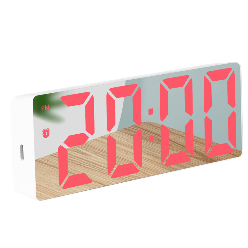 LC001 White shell, mirror finish, red light