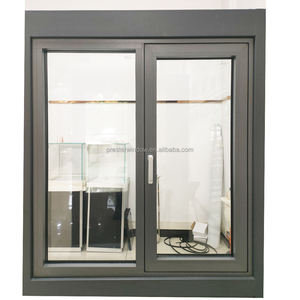 Estilo moderno Alumínio Janela Frames Novo Preço para Side Hung Francês Casement Janela Nigéria Fixo Painel Vertical Abertura Padrão