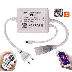 Alta tensione RF 24 tasti Bluetooth LED Strip Controller RGB 4 Pin Neon striscia telecomando per Bluetooth Tuya WiFi APP 5050 RGB Strip - Product Image 6
