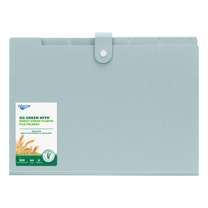 Confezione da 5 cartelle per fisarmonica, materiale paglia ecologico - Product Image 2