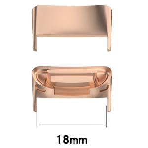 Lionorm 18毫米宽度表带连接器适配器替换<span class=keywords><strong>Fitbit</strong></span> Charge 5 Charge 6手表附件的金属链节附件