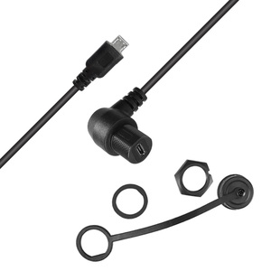 免费样品2M USB 2.0微型男性微型女性面板安装扩展防水90度编织电脑/打印机