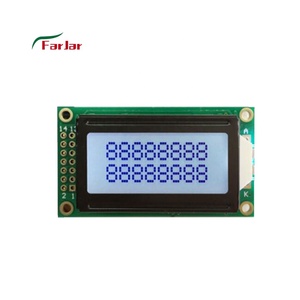 Gute Qualität 0802A 0802 LCD-Zeichen LCD-Bildschirm 8 * 2-Zeilen-LCD-Anzeigemodul Blauer Bildschirm - Product Image 3