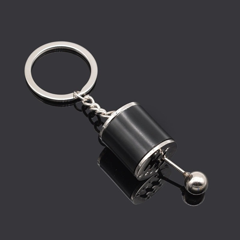 Porte-clés engrenage noir