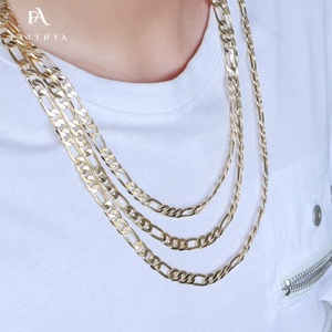 FC506 Oro Laminado Factory Direct Sale 6mm 7mm 8mm Hip Hop Style Figaro <strong>Chain</strong> Men's Thick and Heavy <strong>Chain</strong> - Product Image 6