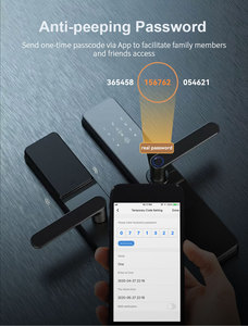 2024 New Wifi Smart Mobile Phone Control <strong>Keypad</strong> Digital APP Hotel Aluminum Alloy Tamper <strong>Alarm</strong> <strong>System</strong> Door <strong>Lock</strong>