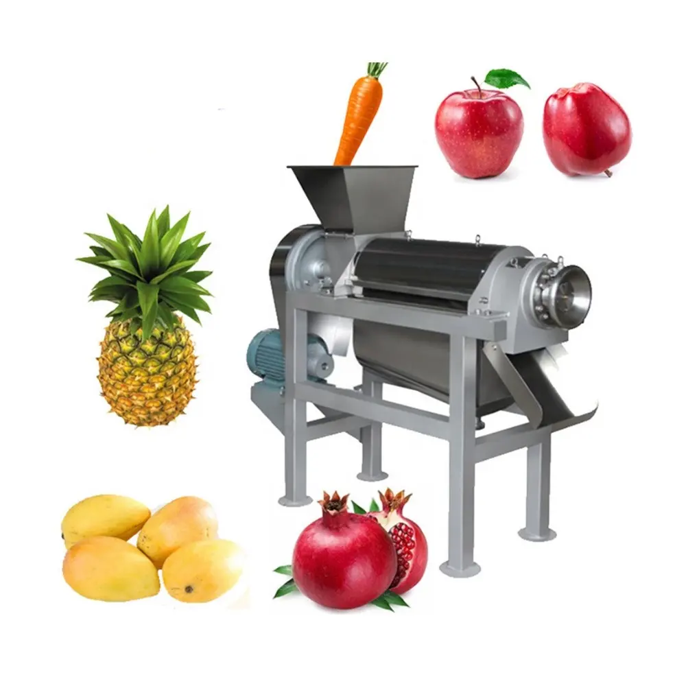 عالية الجودة ماكينة صنع عصير الفاكهة التجارية الصناعية عصارة ضغط متكاملة ماكينة لعصر الفاكهة