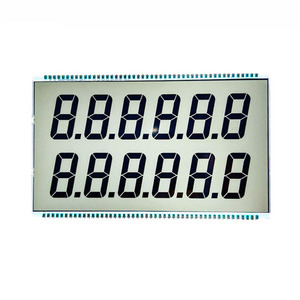Personalizzato monocromatico 7 segmento 12 cifre TN HTN tipo positivo Lcd Display LCM con scheda Controller per distributore di carburante - Product Image 1
