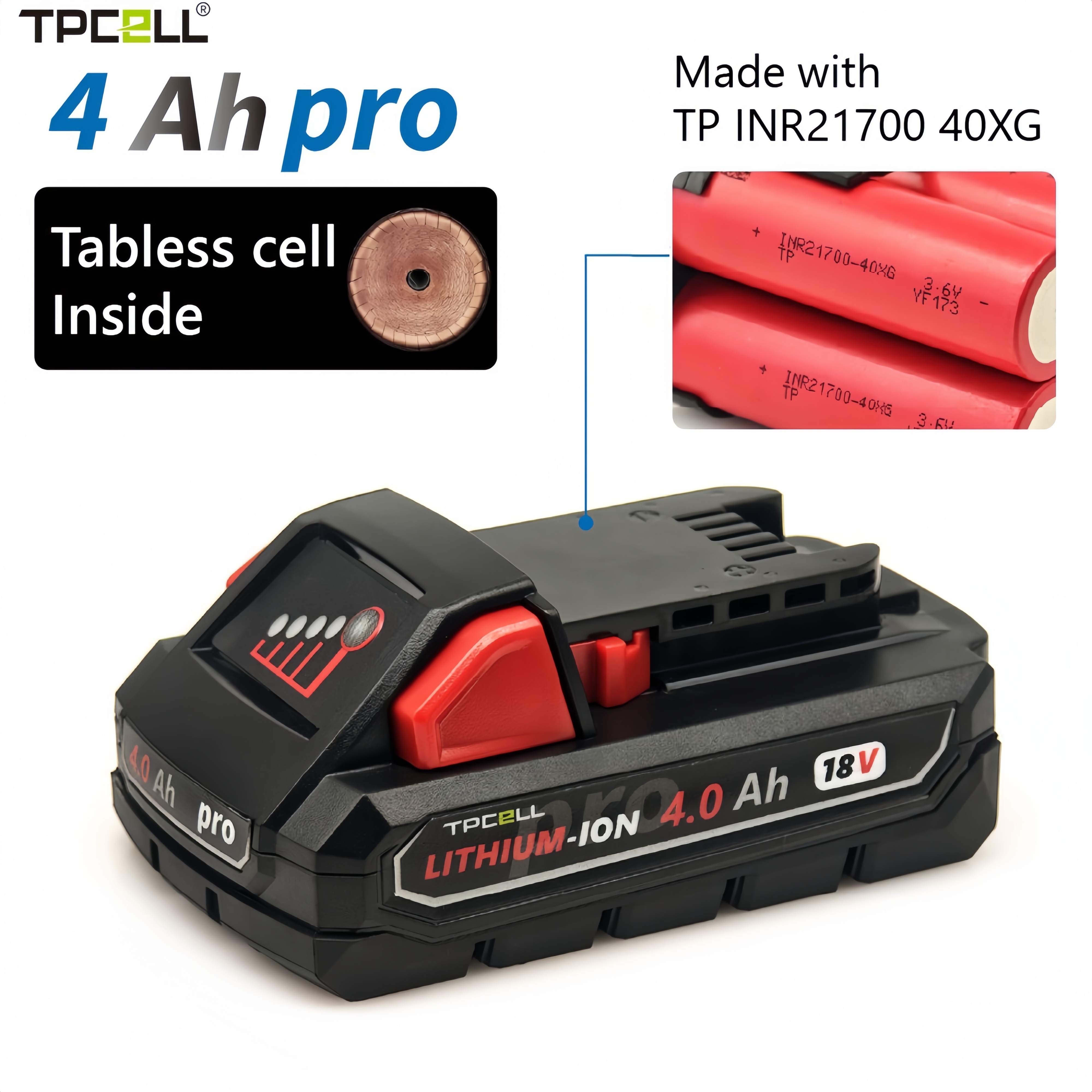 Para Milwaukee 4AH M1840Pro