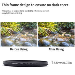 IWEESH CPL kamera filtresi ince HD MRC CPL dairesel polarize Lens filtre DSLR kamera Lens için 49/52/55/58/62/67/72/77/82mm - Product Image 5
