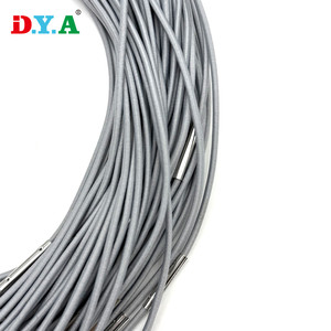 Cuerda elástica personalizada de 2mm de diámetro, cordón elástico de bucle terminado con púas de conector de Metal para embalaje de cuaderno de libros - Product Image 3