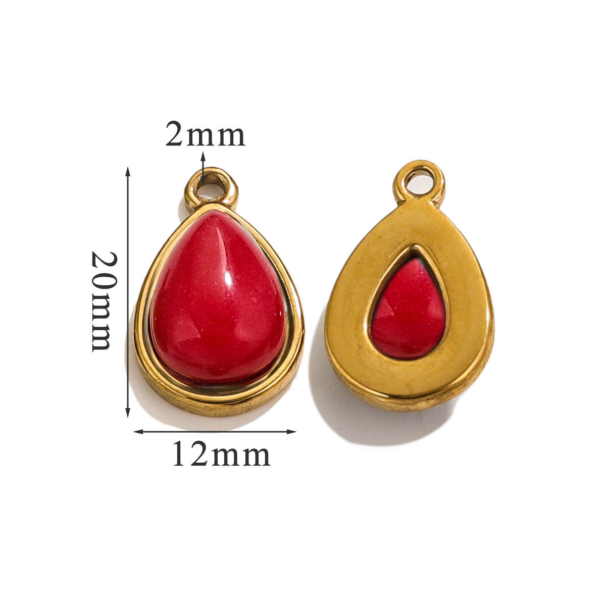 Grande taille - agate rouge