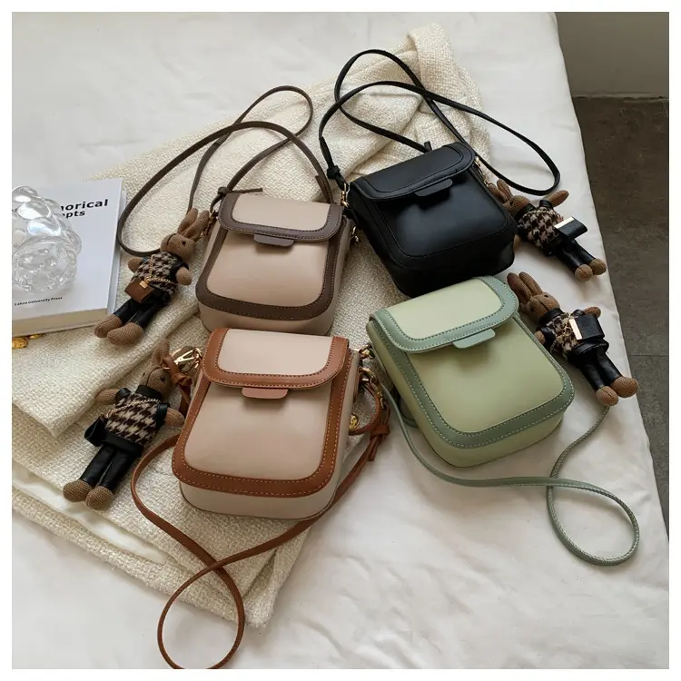 Yeni anahtar cüzdan moda kadınlar için kadın askılı omuz çantası kore Mini cep telefonu çantası lüks