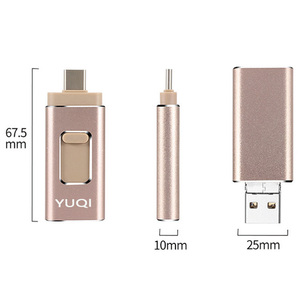 Funzionale tipo c otg thumb drive memoria stick memoria flash flash disk chiave usb pendrive 32gb 16gb 8gb 4gb unità flash usb otg - Product Image 3