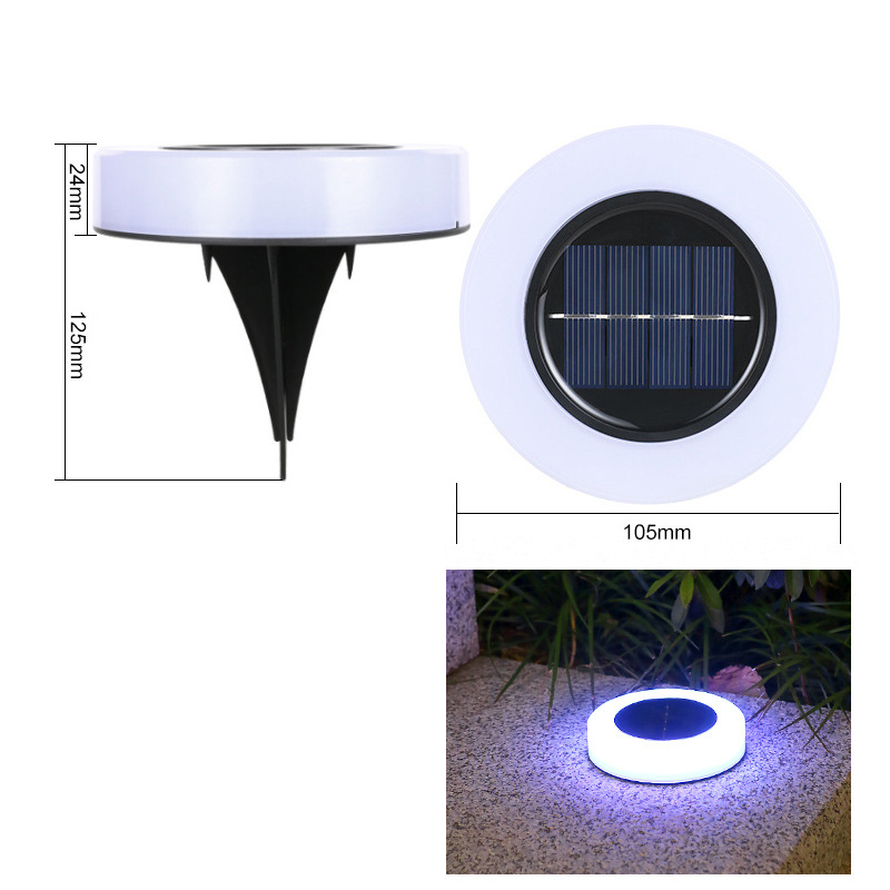 8-8LED luz redonda de color de luz