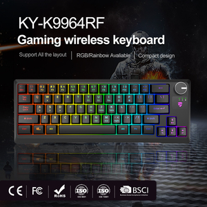El precio más barato teclado silencioso ergonómico Mini teclado para juegos CE FCC ROHS 19 RGB Modos teclado para juegos 60 por ciento - Product Image 2