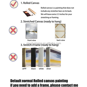 Basit tasarım sanat çiçek doku büyük boy yeni tasarım manzara, modern soyut resim altın yaprak sanat - Product Image 6