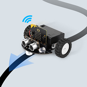 Ranging und Hindernis vermeidung Micro: Bit Smart Car Kit/Qtruck/Python Education Micro bit Programmier bares Robot Car Kit