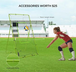 כדורעף rebounder נטו רשת כדורעף 4 x7ft להקפיץ רשת עם 5 זוויות ריבאונד מטרה ניפון - Product Image 3