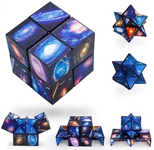2 in 1 puzzle cubo fidget giocattolo antistress giocattolo infinity pieghevole cubo puzzle per adulti e bambini istruzione infinity cubo - Product Image 5