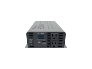 Fit4无DC 12v至交流110V 60Hz，带液晶显示器双插座C型和USB输出600瓦纯正弦波逆变器 - Product Image 2
