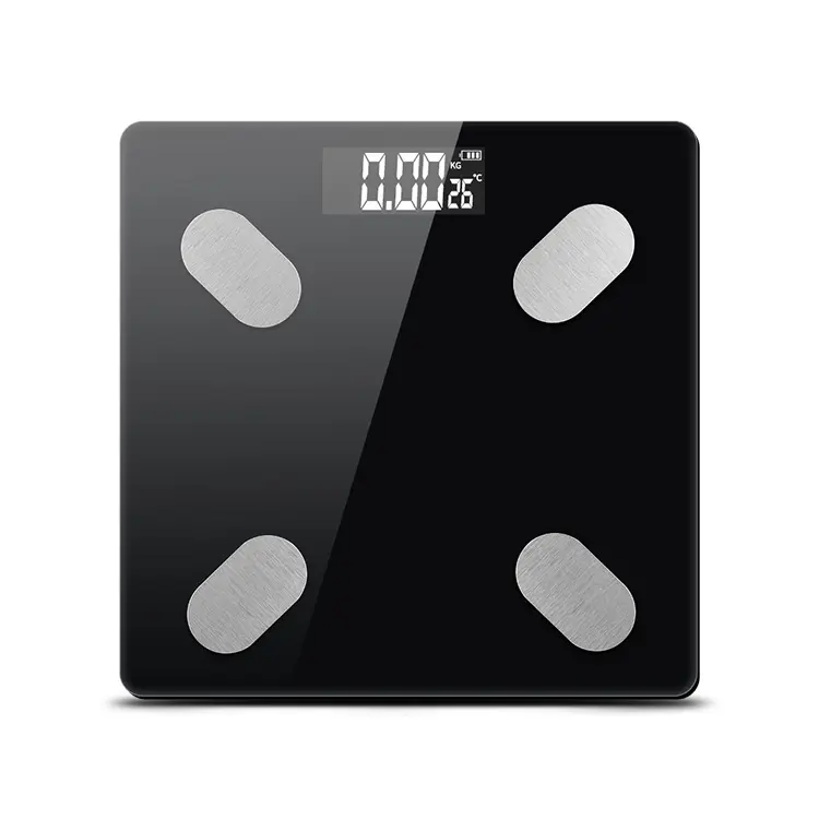 Aplicación Bluetooth Composición corporal Balanza de peso de grasa corporal digital electrónica portátil