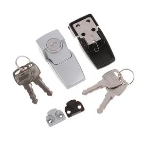 金属キャビネットHaspラッチDK604セキュリティトグルロック2キー高セキュリティアプリケーション用ブラックコーティング - Product Image 6