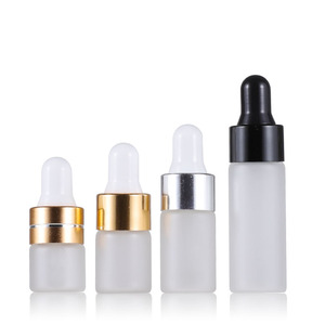 サンプルバイアルミニ1ml2ml3ml5mlエッセンシャルオイルフロストガラスドロッパーアロマ液体ドロップピペットボトル香水 - Product Image 3