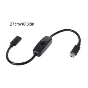 Тип C Male к женскому USB-C кабель-удлинитель для переключателем для Raspberry Pi 4 Android Линейный источник питания мощность источника электропитания - Product Image 6